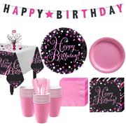 Pink Sparkling Celebration Birthday Party Kit